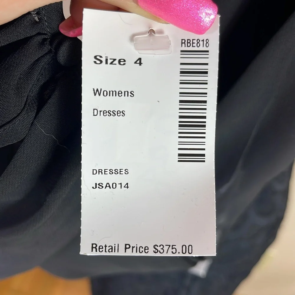 NEW Kay Unger Black Midi Cocktail Dress - Picture 11 of 15